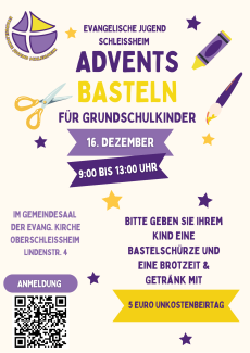 Flyer Adventsbasteln 2023